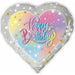 Happy Birthday Heart Foil Balloon, 18 Inch