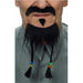 Black Pirate Moustache and Beard Set