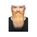 Strawberry Red and White Costume Moustache and Beard Set