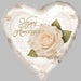 PETALS & PEARLS ANNIV 9" A15 HEART