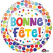 Bonne Fête Dots 18-Inch Round Foil Balloon
