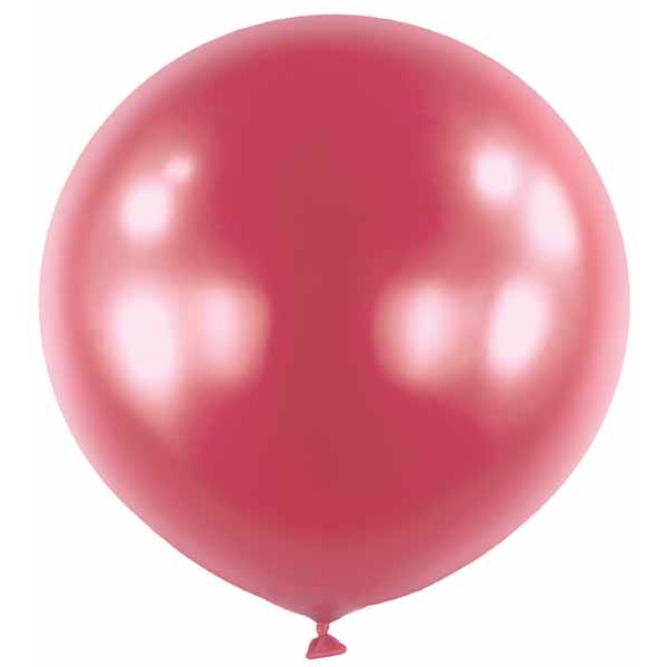 Anagram Satin Luxe Pomegranate 24-Inch Latex Balloons, 4 Count