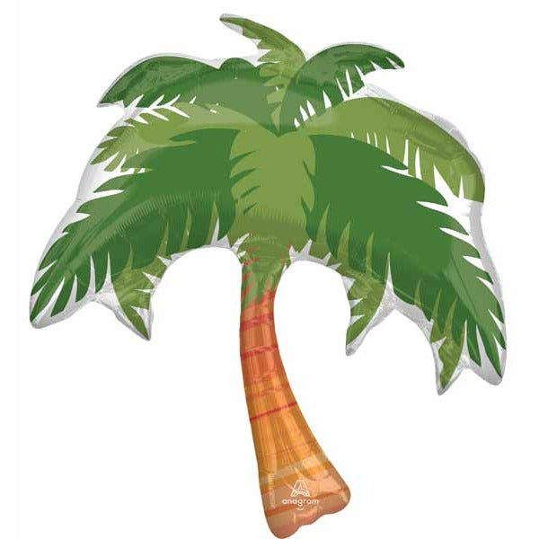 Beach Life Palm Tree 33 Inch Foil Balloon