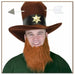 Brown Costume Beard with Attached Elastic, 1 Count