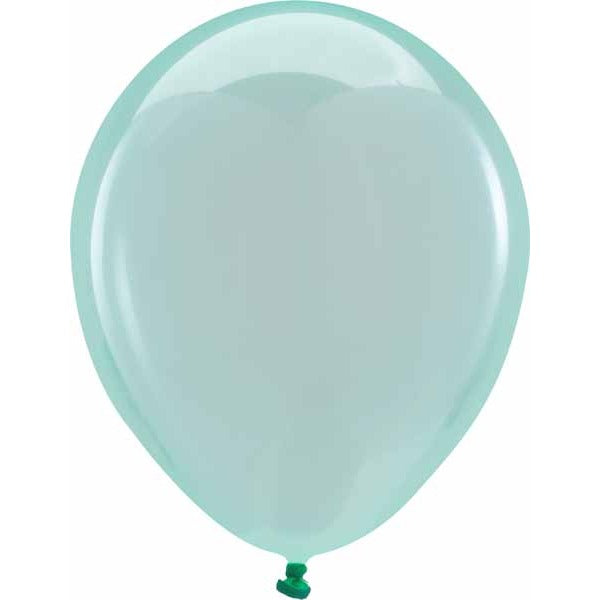 Anagram Crystal Clearz Green 11-Inch Latex Balloons, 100 Count