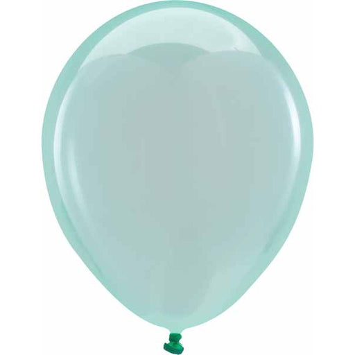 Anagram Crystal Green 5-Inch Latex Balloons, 100 Count