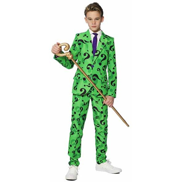 Suitmeister Boys' The Riddler Costume, Medium