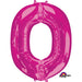 Pink Letter O Balloon, 33 Inch