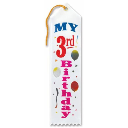 Ruban de récompense pour mon 3e anniversaire, 5 x 20 cm