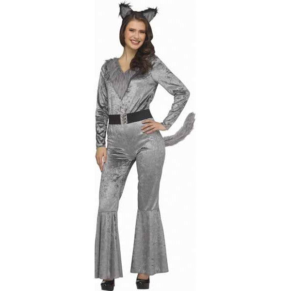 Women's Wolf Costume, Adult Small (4/6)