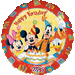 MICKEY & FRIENDS HBD 18" RND HX S60 PKG