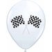 CHECKERED FLAG 12" 50/BAG WHITE