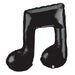 Black Double Music Note Foil Balloon, 40 Inch