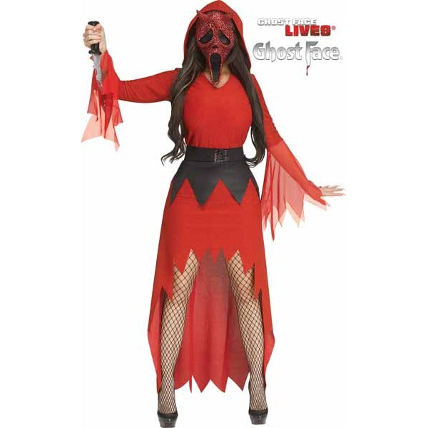 Fun World Bling Devil Face Adult Costume, S/M