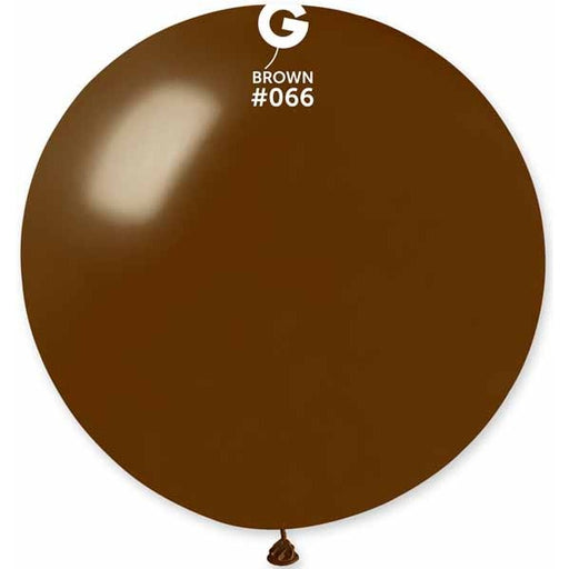 Gemar 31" Metallic Brown #066 Latex Balloon, 1 Count