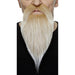 Blonde and White Philosopher Stick-On Beard and Moustache