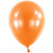 Metallic Tangerine 11 Inch Latex Balloons, 100 Count