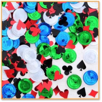 Poker Party Confetti, 0.5 oz