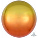Yellow & Orange Ombre Orbz Foil Balloon, 16 Inch