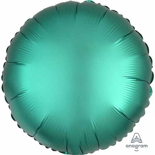 18-Inch Jade Satin Luxe Round Foil Balloon