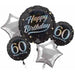 Sparkling 60th Birthday Foil Balloon Bouquet