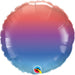 Winter Ombre 18-Inch Round Foil Balloon