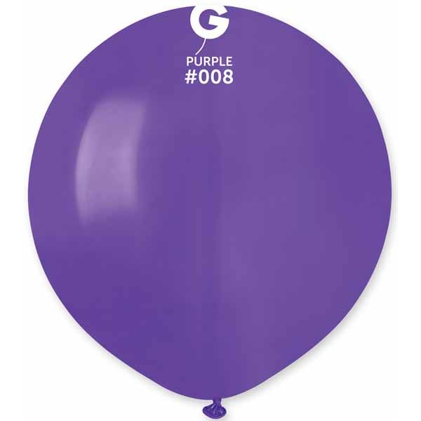 Gemar 19-Inch Purple Latex Balloons #008, 25 Count