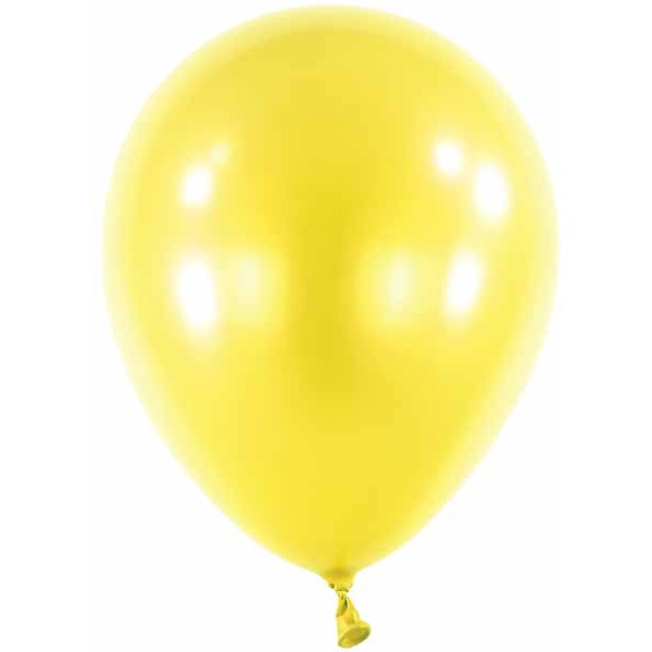 Anagram 5" Metallic Yellow Sun Latex Balloons, 100 Count