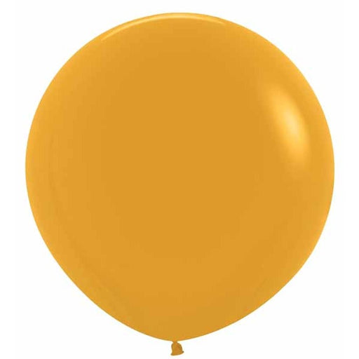Deluxe Mustard 24-Inch Latex Balloons, 10 Pack