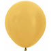 Sempertex 18 Inch Metallic Gold Latex Balloons, 25 Count