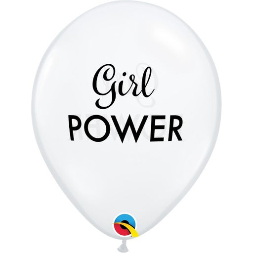 Simply Girl Power 11-Inch Clear Latex Balloons, 50 Count