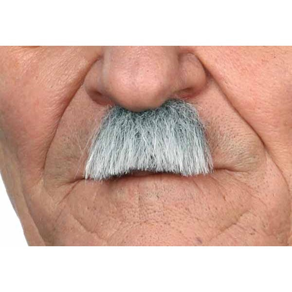MOUSTACHE WHITE GREY 4 CM X 3 CM