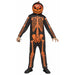 Children's Pumpkin Costume with Light Reveal Mask, Large 12/14