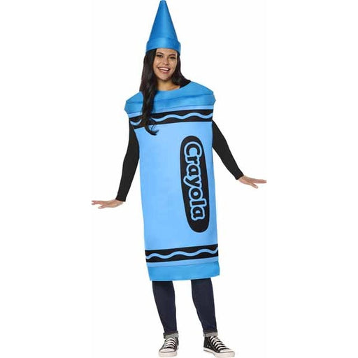 Crayola Blue Adult Tunic Costume, One Size