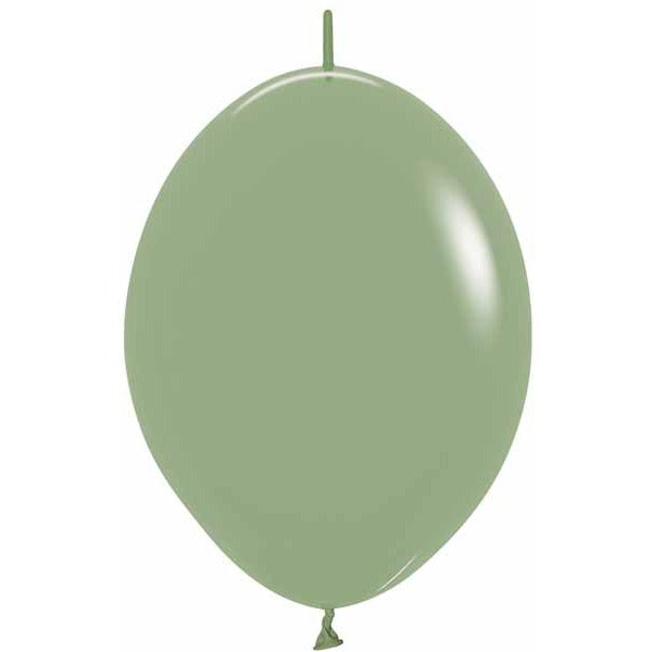 Sempertex Eucalyptus 12" Link-O-Loon Latex Balloons, 25 Pack