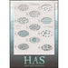 Graftobian Half Ass Pattern Stencil Bundle, 11 Stencils