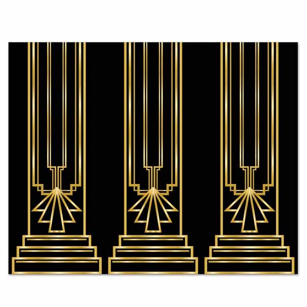 Great 20's Insta-Theme Party Backdrop, 1 Count