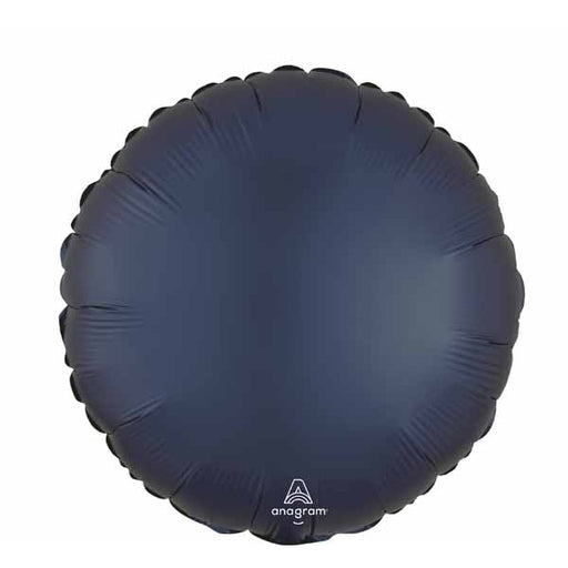 True Navy 18 Inch Round Satin Foil Balloon