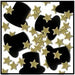 FANCI-FETTI TOP HATS & MINI STARS BK/GD