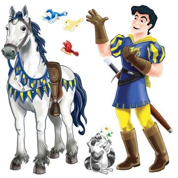 Prince & Trusty Steed Party Props, 2-Pack