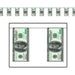 $100 Bill Pennant Banner - 10"X12' 1/Pkg