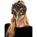 Green Woodland Long Beak Costume Mask
