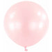 24 Inch Macaron Pink Rose Latex Balloons, 4 Pack