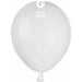Gemar 5 Inch White Latex Balloons #001, 100 Count
