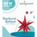 Decochamp Red Starburst Foil Balloon, 26 Inch