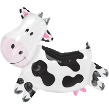 30-Inch Cow-Shaped Foil Balloon