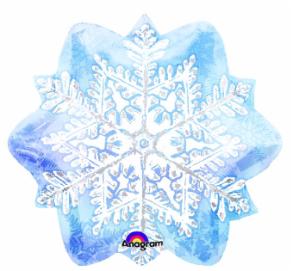 Let It Snowflake Shaped Foil Balloon, 18 Inch