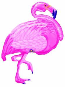 Flamingo Beach 35-Inch SuperShape Foil Balloon