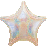 19-Inch Silver Dazzler Star Foil Balloon