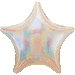 19-Inch Silver Dazzler Star Foil Balloon